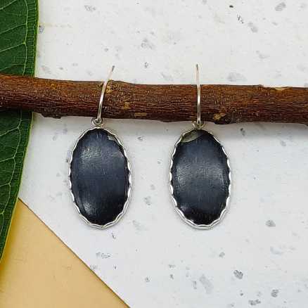 925 Sterling Silver Black Onyx Earrings