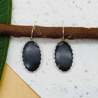 925 Sterling Silver Black Onyx Earrings