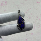 Purple Dahlia Turquoise 925 Sterling Silver Pendant – Artisan Festival Jewelry