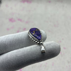 Purple Dahlia Turquoise 925 Sterling Silver Pendant – Artisan Festival Jewelry