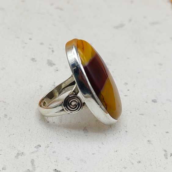 925 Sterling Silver Designer Mookite Gemstone Handmade Ring For Girls