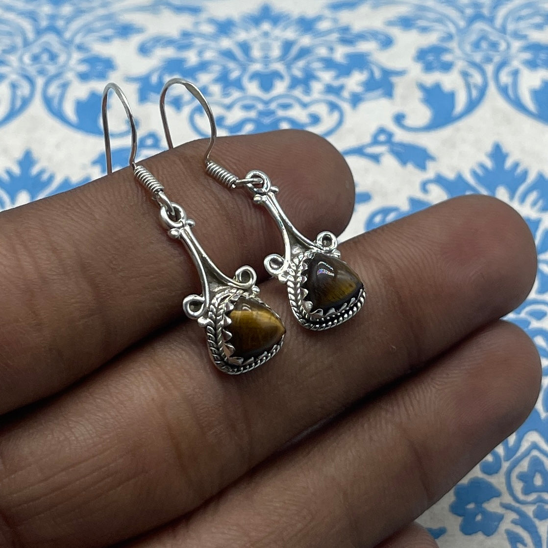Elegant Handmade Gemstone Earrings – Sterling Silver Jewelry