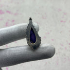 Purple Dahlia Turquoise 925 Sterling Silver Pendant – Artisan Festival Jewelry