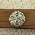 Radha Krishna Hand-Painted Pendant in 925 Sterling Silver – Eternal Love Divine Jewelry