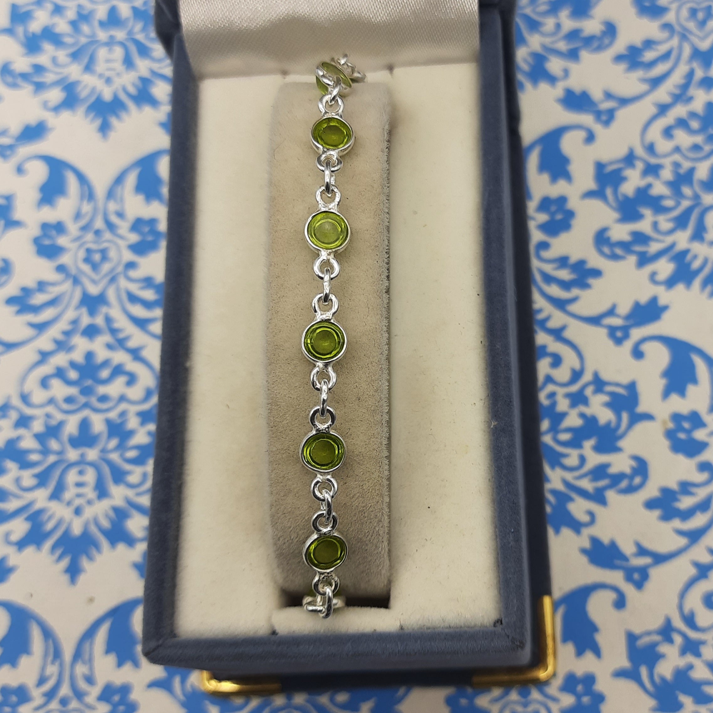 Premium Peridot Bracelet Handmade in 925 Sterling Silver Fine Jewelry
