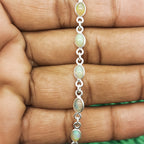 AAA Quality Opal Gemstone Bracelet In 925 Silver