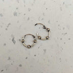 Boho Style 925 Sterling Silver Hoop Earrings Handmade Jewelry