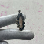 Pink Larimar 925 Sterling Silver Pendant – Handmade Bohemian Jewelry