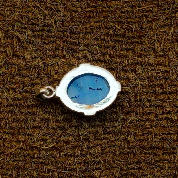 Titanium Druzy 925 Silver Pendant Nepali Design Gift