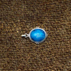 Titanium Druzy 925 Silver Pendant Nepali Design Gift