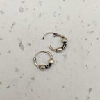 925 Sterling Silver Hoop Earrings with Wire Wrap Design