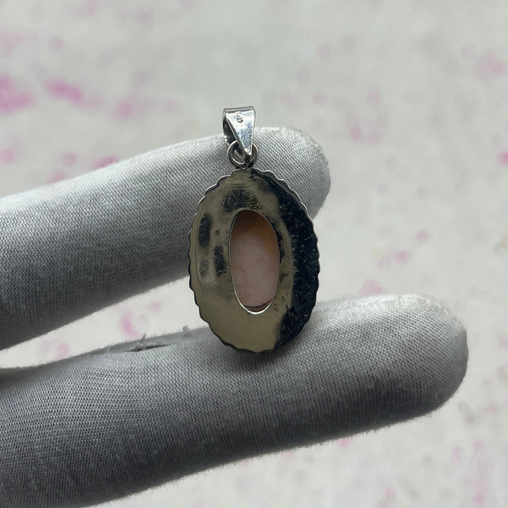 Pink Larimar 925 Sterling Silver Pendant – Designer Silver Jewelry