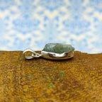 Aquamarine Nepali Bohemian Handmade Silver Pendant