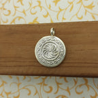 Goddess Kali Hand-Painted Pendant in 925 Sterling Silver – Powerful Divine Jewelry