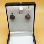 925 Sterling Silver Rose Quartz Designer Hook Earrings