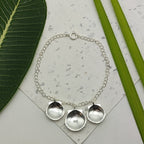 Sterling Silver 925 Seashell Bracelet Handmade Minimal Beach Jewelry
