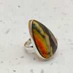 925 Sterling Silver Designer Bumble Bee Gemstone Ring