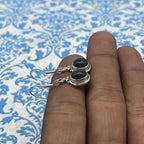 Flashy Labradorite Earrings in 925 Silver – Minimal Statement Jewelry
