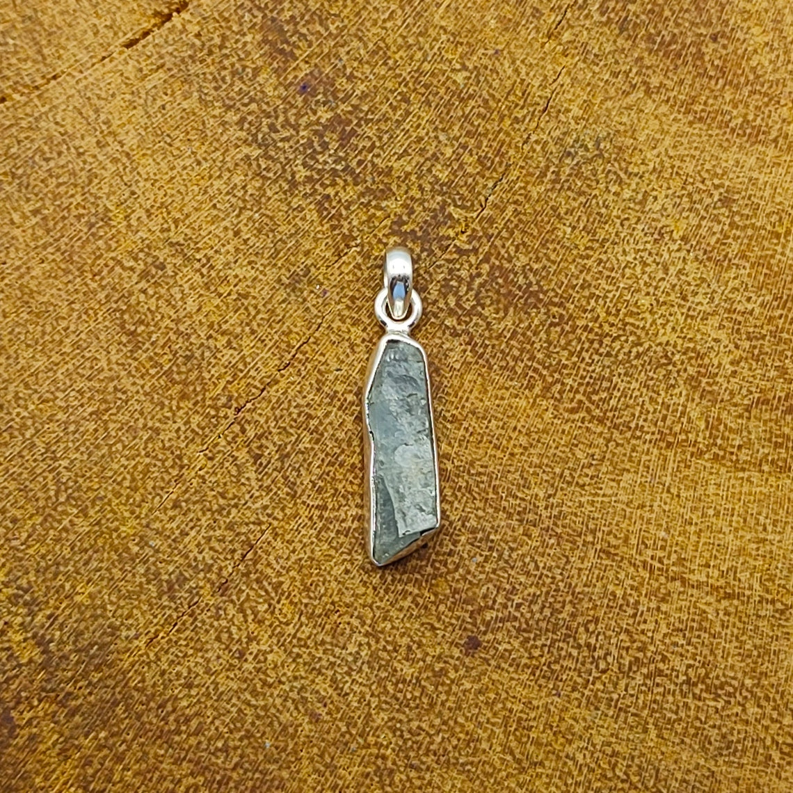 Aquamarine Nepali Bohemian Handmade Silver Pendant