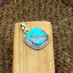 Mohave Turquoise 925 Silver Handmade Pendant Wholesale