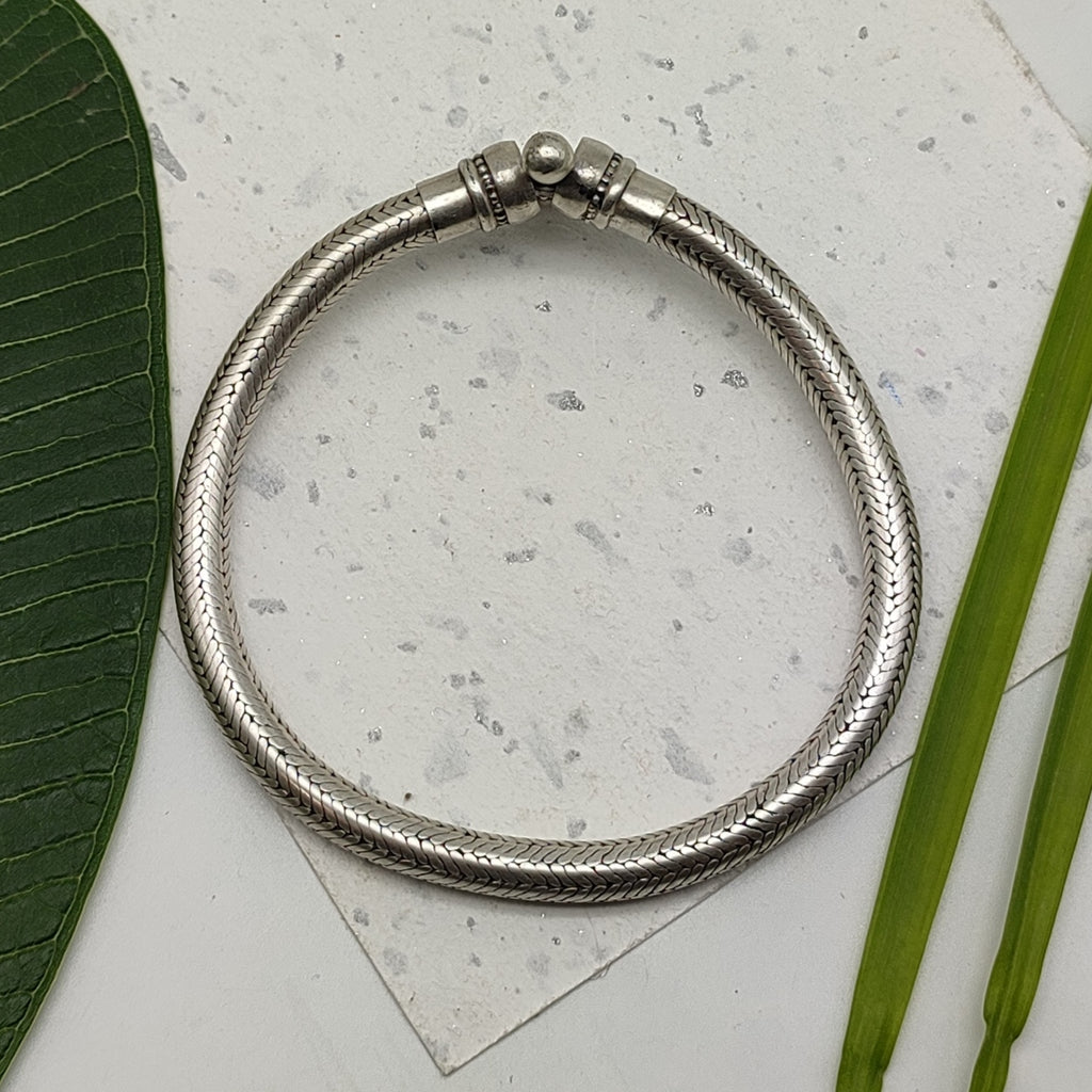 925 Sterling Silver Snake Chain Bracelet Handmade Elegant Unisex Jewelry