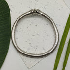 925 Sterling Silver Snake Chain Bracelet Handmade Elegant Unisex Jewelry