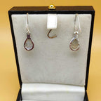 Handmade Natural Moonstone Dangler Gemstone Earrings 925 Silver