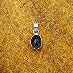 Black Onyx Nepali Bohemian Handmade Silver Pendant