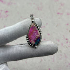 Pink Dahlia 925 Sterling Silver Pendant – Artisan Festival Jewelry