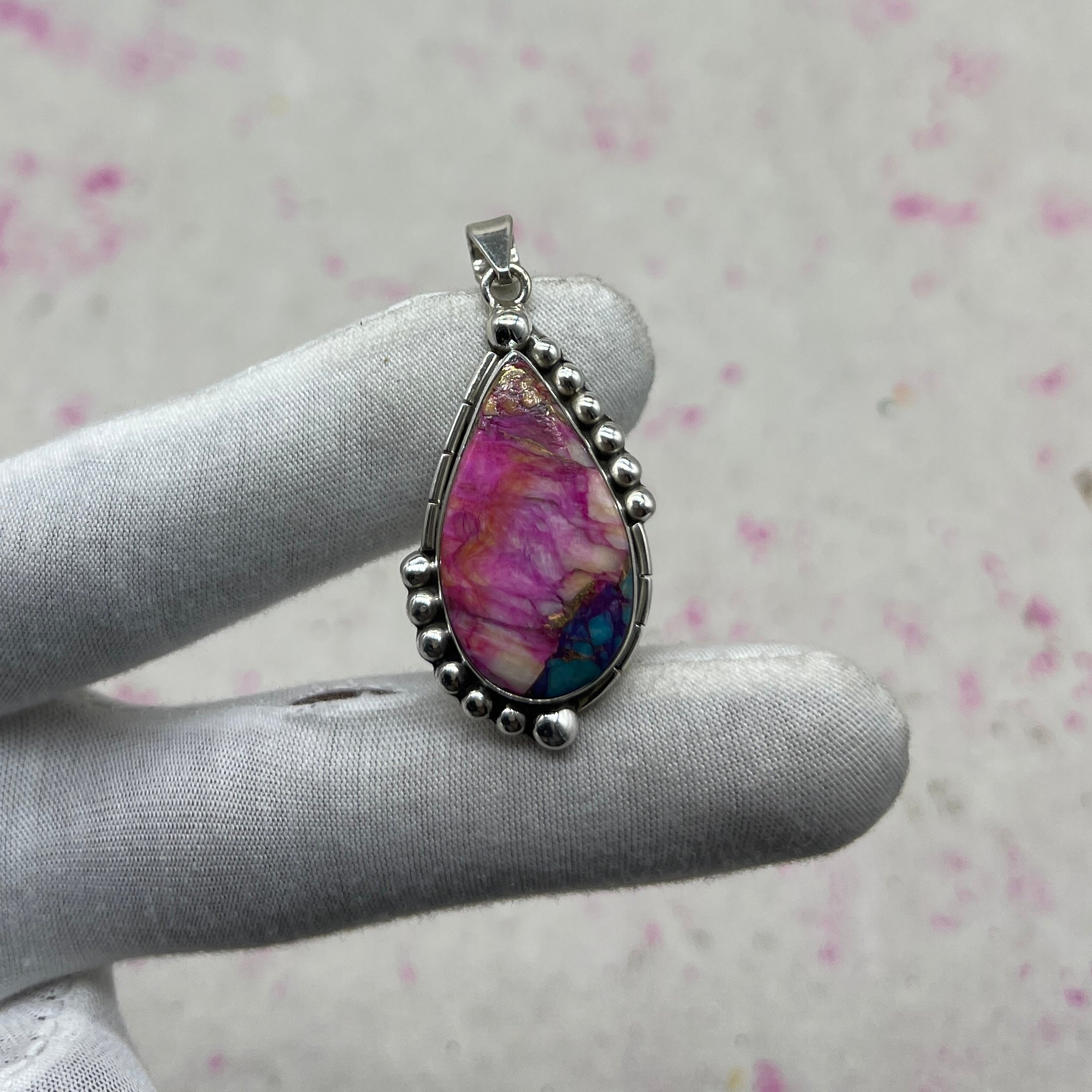Pink Dahlia 925 Sterling Silver Pendant – Artisan Festival Jewelry