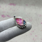Pink Dahlia 925 Sterling Silver Pendant – Artisan Festival Jewelry