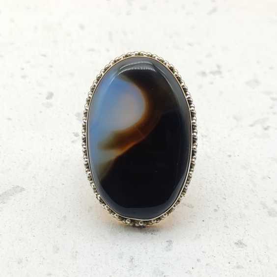 Natural Crazy Agate Gemstone Designer 925 Sterling Silver Ring