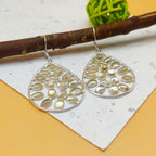 Statement Citrine Multi Gemstone One Of A Kind Dangle Earrings 925 Sterling Silver
