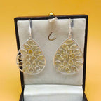 Statement Citrine Multi Gemstone One Of A Kind Dangle Earrings 925 Sterling Silver