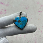 Blue Mohave 925 Sterling Silver Pendant – Handmade Designer Jewelry