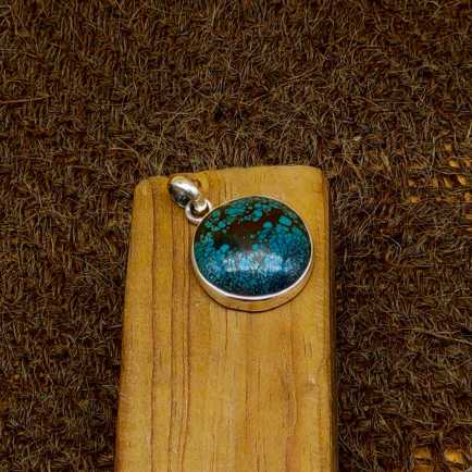 Natural Turquoise 925 Silver Necklace Handmade Gift