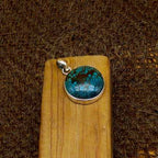 Natural Turquoise 925 Silver Necklace Handmade Gift