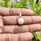 Natural Freshwater Pearl 925 Silver Pendant Boho Handmade Jewelry