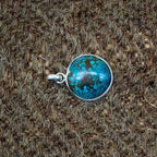 Natural Turquoise 925 Silver Necklace Handmade Gift