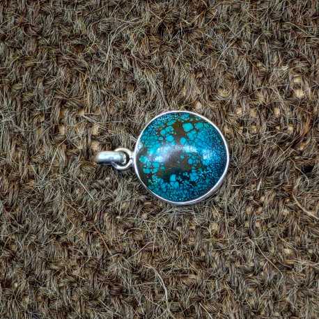 Natural Turquoise 925 Silver Necklace Handmade Gift