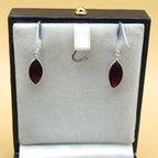 925 Solid Sterling Silver Hessonite Earring