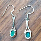 Turquoise Dangle Earring in 925 Silver