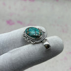Tibet Turquoise 925 Sterling Silver Pendant – Tribal Bohemian Jewelry