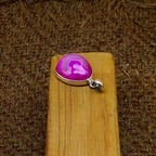 Pink Druzy 925 Silver Necklace Handmade Gift