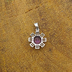 Faceted Amethyst 925 Silver Dainty Necklace Minimalist