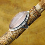 Marquise Shape Rose Quartz Gemstone 925 Sterling Silver Ring