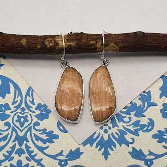 Jasper Dangle Earrings in 925 Sterling Silver