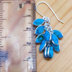Marquise Shape Turquoise Grape Bunch Earring 925 Solid Silver
