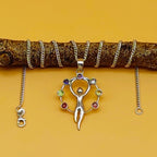 7 Chakra Angel 925 Silver Boho Necklace Designer Pendant