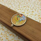 Radha Krishna Ji 925 Silver Handpainted Pendant Artisan Necklace